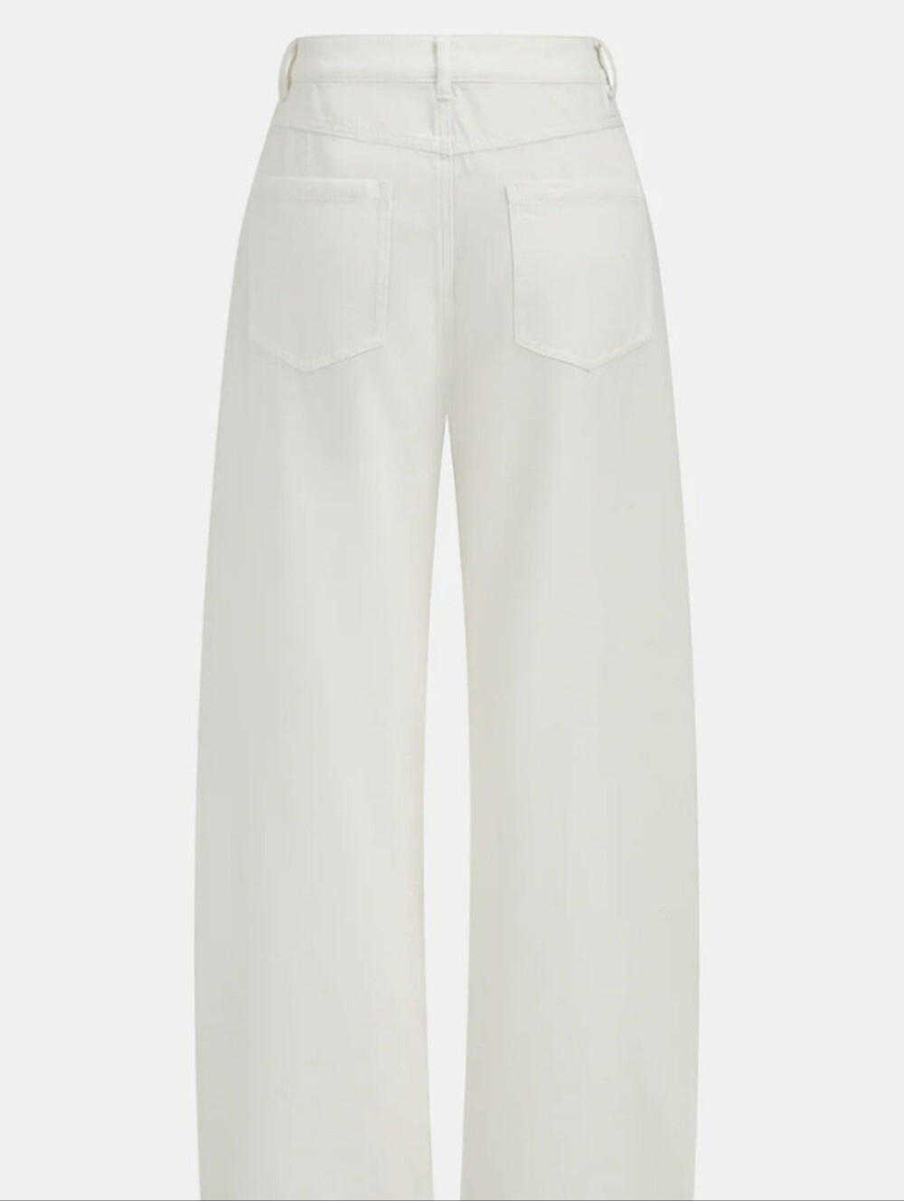 Commense Denium Jeans Midrise White XS